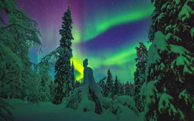 Conditions pour observer les aurores boréales en Laponie