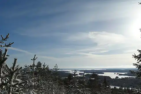 Superbe paysage de Laponie
